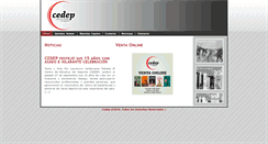 Desktop Screenshot of cedep.cl