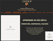 Tablet Screenshot of cedep.ca